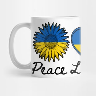 Peace Love Ukraine Mug